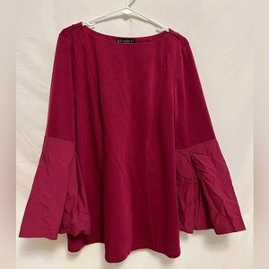 Eloquii Flare‎ Bell Sleeve Blouse Size 16